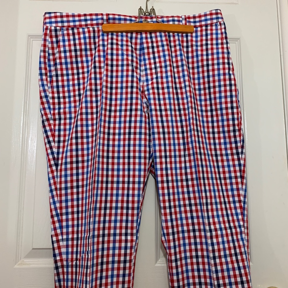VINEYARD VINES Men’s SLIM FIT Plaid Pants W38 L32